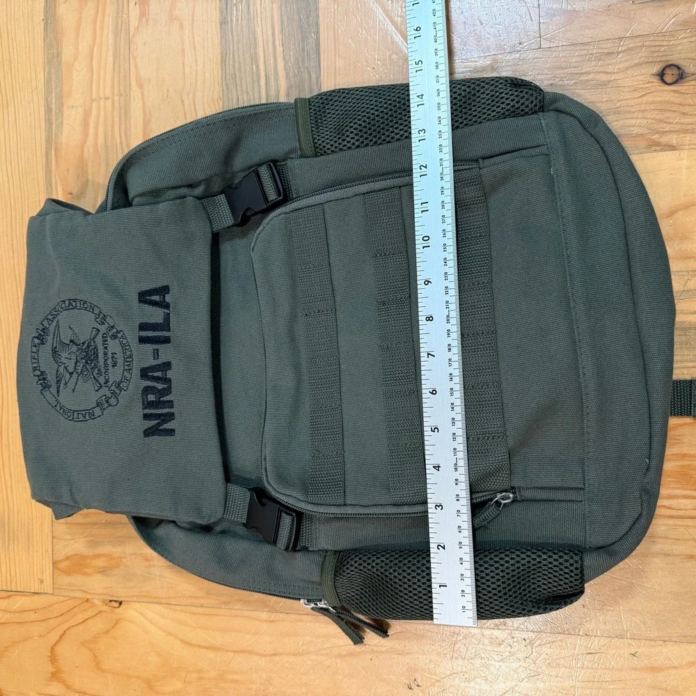 Military NRA-ILA National Rifle Association Army Green Tactical Utility Backpack